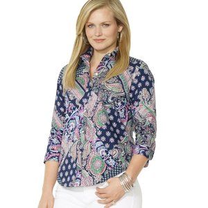 Lauren Ralph Lauren Paisley Women Top Size M